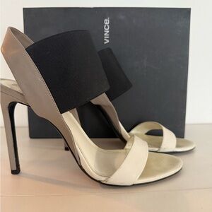 Vince Women's Black and Tan Heels